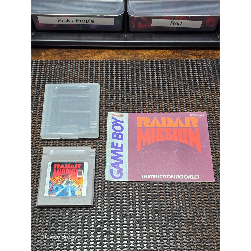 Radar Mission‎ (Nintendo Gameboy, GB, 1990) Game and Manual